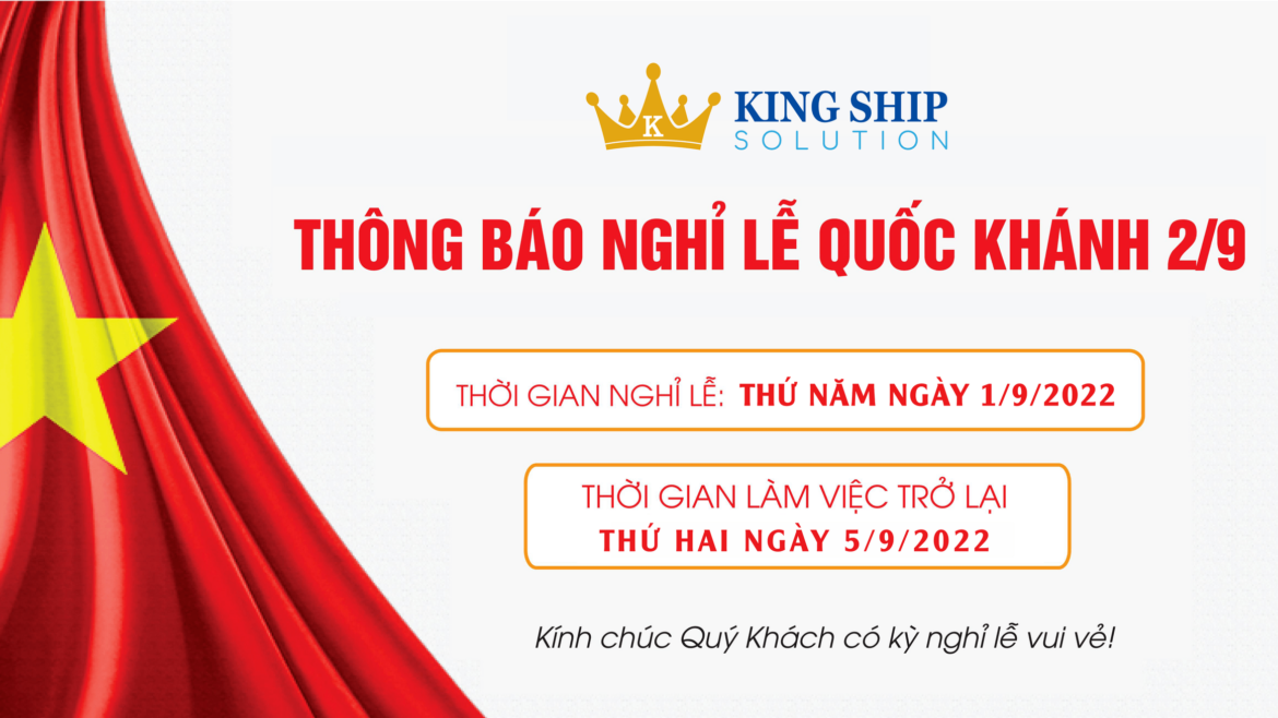 Thông báo nghĩ lễ 2/9/2022