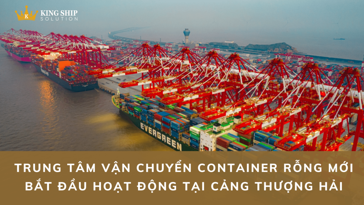 Trung tâm vận chuyển container rỗng mới bắt đầu hoạt động tại cảng Thượng Hải