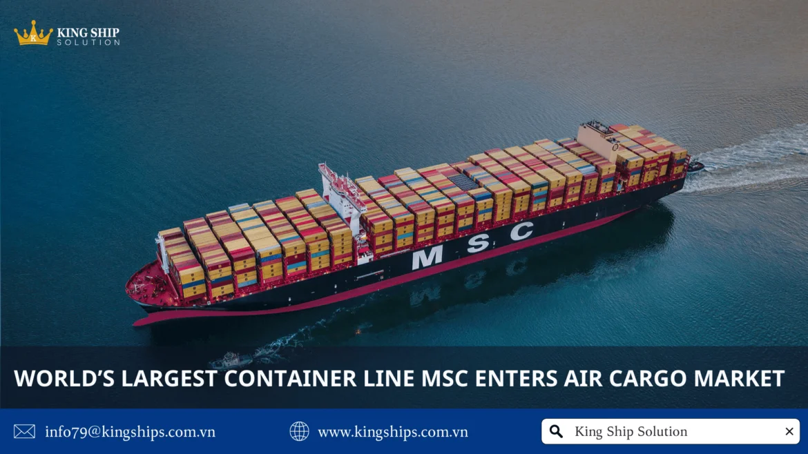 World’s largest container line MSC enters air cargo market