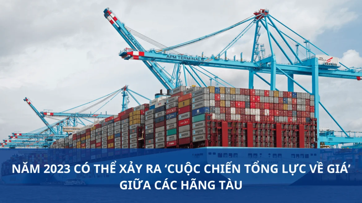 Năm 2023 có thể xảy ra ‘cuộc chiến tổng lực về giá’ giữa các hãng tàu